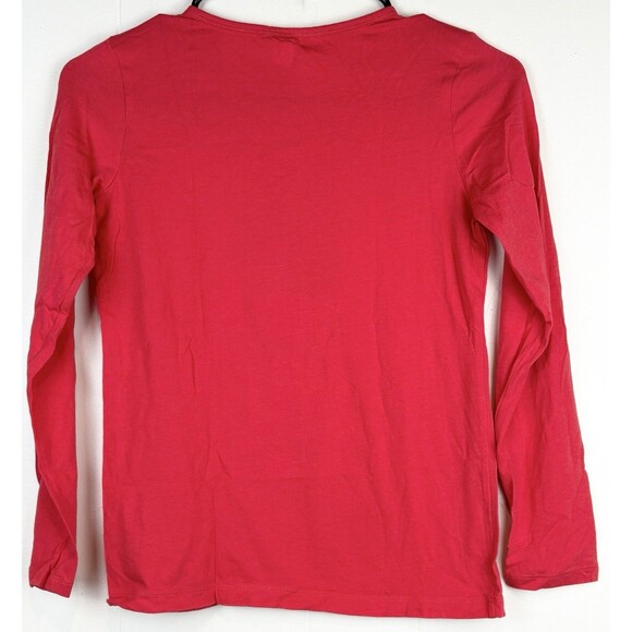 J Crew Crewcuts Long Sleeve Red Bow Sequin Shimmer Holiday Christmas Shirt, 12 - Picture 5 of 5